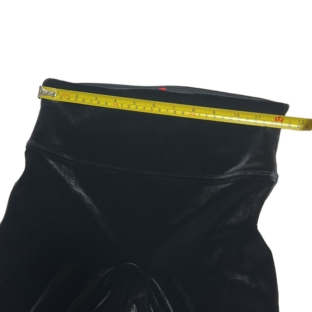 SPANX Velvet Leggings Contouring Waistband Black Size Medium - Picture 13 of 13